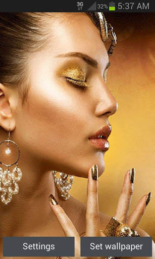 Glamour Girl Live Wallpaper screenshot 1