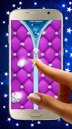 Diamond Zipper Screen Lock App screenshot 1
