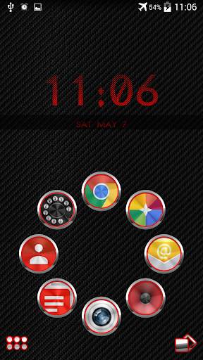 Smart Launcher Theme Carbon screenshot 2
