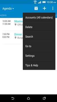 تقويم HTC 6 تصوير الشاشة
