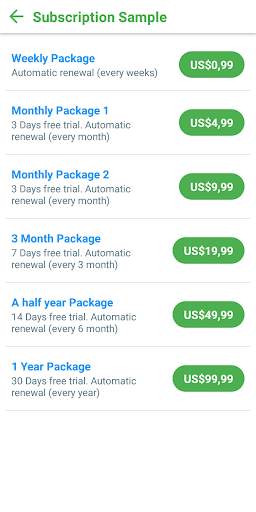 Test Pay (In App Purchase Sample) screenshot 2