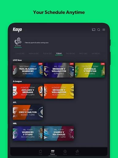 Kayo Sports - for Android TV screenshot 12