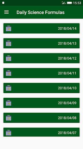 Learn Daily Science Formulas screenshot 1