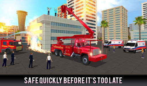 Firefighter Truck 911 Rescue: Emergency Driving screenshot 10