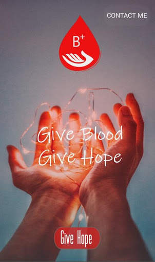 B  : Bplus blood donation app screenshot 1