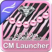 ikon Mewah pink CM Launcher