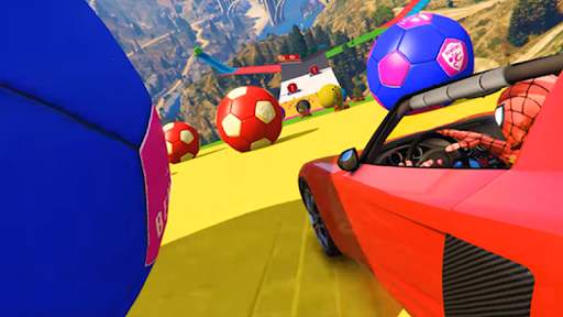 Super Hero Car Mega Ramp screenshot 5