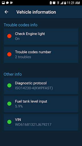 Obd Harry - ELM car scanner screenshot 4