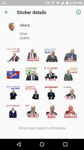 Sikera Figurinhas para Whatsapp screenshot 2