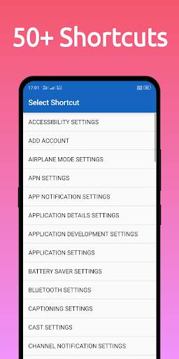 Quick Settings - One Click Open Settings screenshot 1
