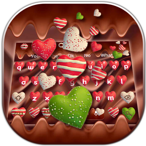 Colorful Heart Chocolate Keyboard icon
