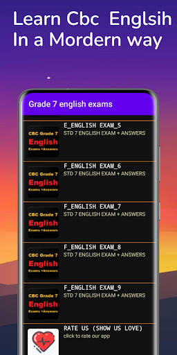 Cbc English Grade 7 Exams Answ screenshot 4