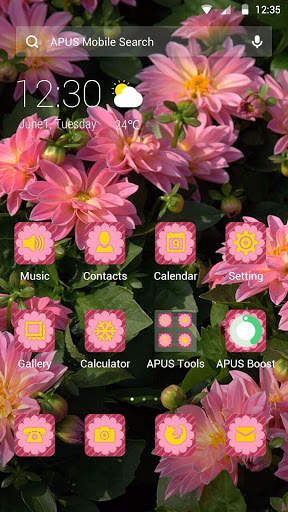 Fleurs|APUS Launcher thème screenshot 1