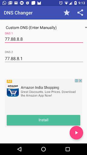 DNS Changer No Root 3g 4g wifi screenshot 1