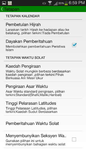 Waktu Solat dan Kalendar Islam screenshot 6
