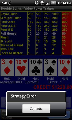 Video Poker - Double Bonus screenshot 2