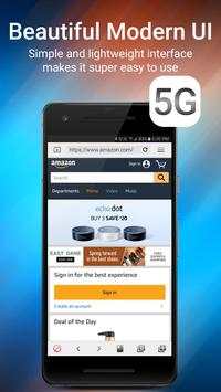 Faster Web Browser 4G 5G LTE screenshot 2