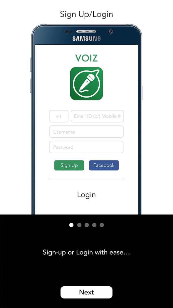 TheVoizApp - "It's time for your Voiz" скриншот 2