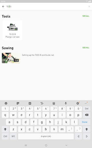 Festool How-to App 13 تصوير الشاشة