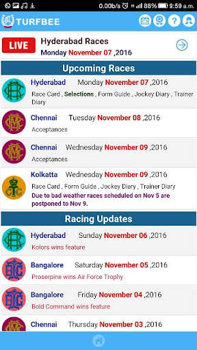 TURFBEE - India Horse Racing screenshot 1