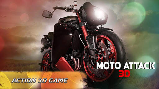 Moto Attack 3D Bike Race 2016 screenshot 1