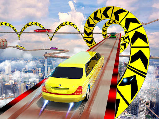 Fast Car Racing Stunt Master: Limo Downhill Action screenshot 5