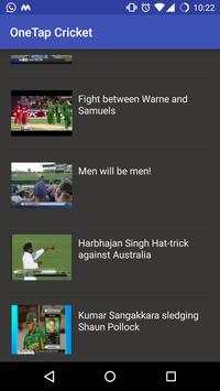 OneTap Cricket: Cricket Videos screenshot 2