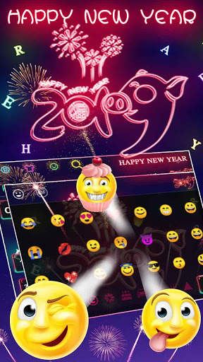 Happy New Year 2019 Keyboard screenshot 3