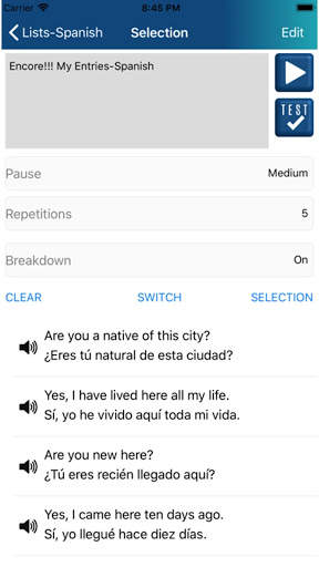 Encore!!! Language Learning screenshot 5