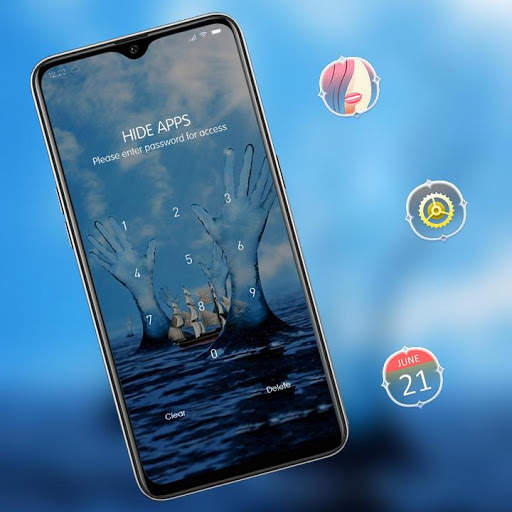 Abstract theme Hand of the ocean screenshot 3