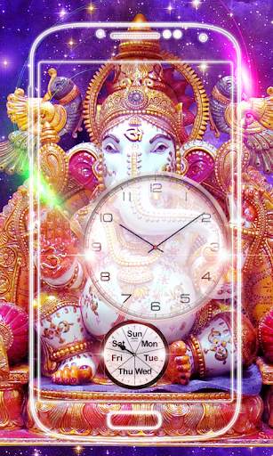 Ganesh Clock Live Wallpaper screenshot 5