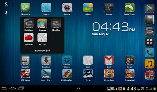 Metal Free(APEX NOVA GO THEME) screenshot 10