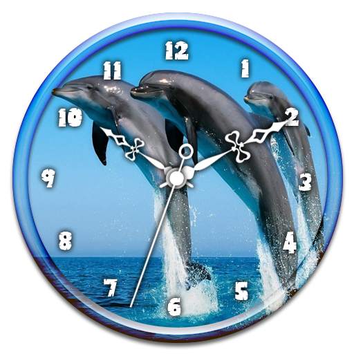 Dolphin Clock Live Wallpaper 1.0