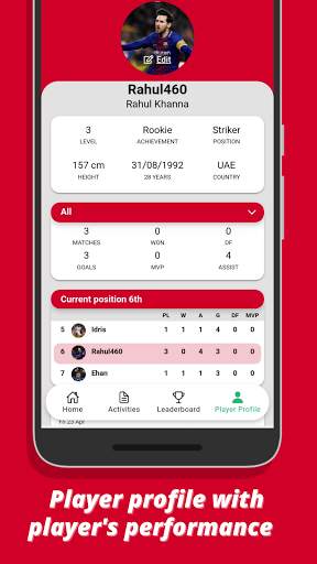 Lineup - Social sports screenshot 4
