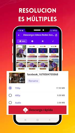 Descarga videos Redes Sociales screenshot 4