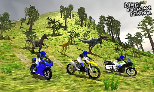 Dino Escape Bike Survival screenshot 2