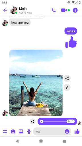 Messenger Lite Chat Conversation Prank screenshot 3