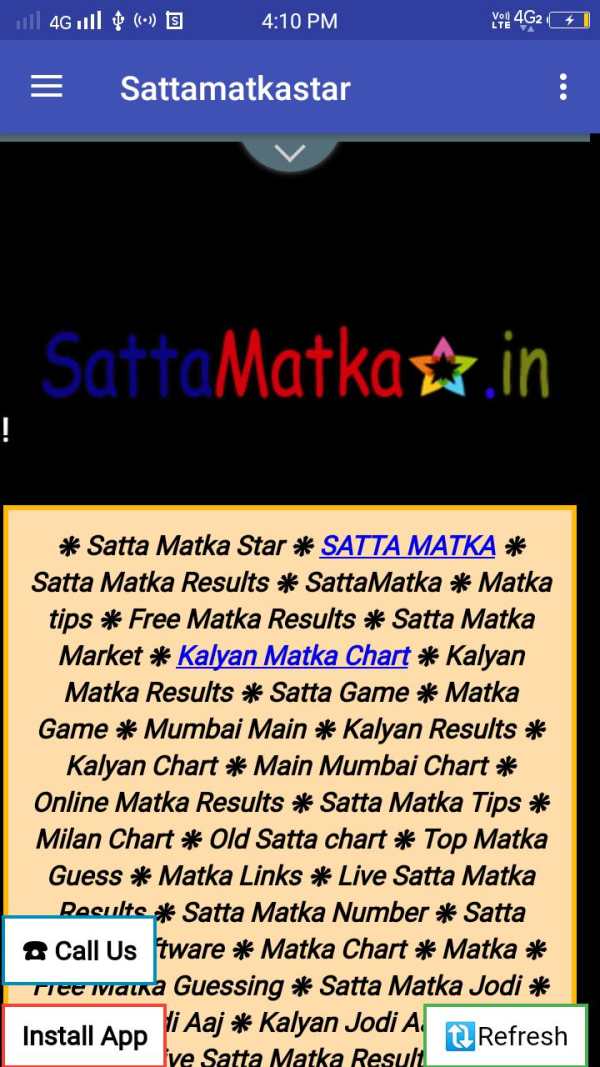 Satta Matka Star Fix Kalyan Matka Strong Jodi screenshot 1