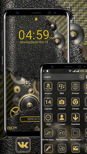 Leather Gears Launcher Theme screenshot 3