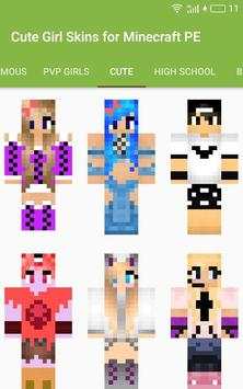 Cute Girl Skins for Minecraft PE screenshot 1
