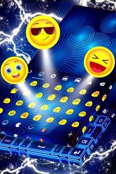 Neon Blue Theme for Keyboard screenshot 5
