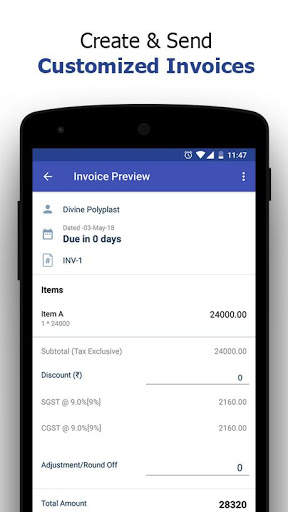 GST Billing, Invoicing, Accounting & Inventory App screenshot 8