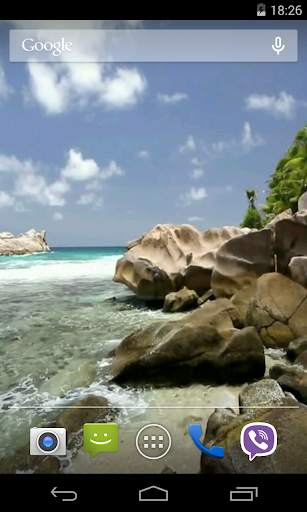 Beautiful beach Video LWP screenshot 4
