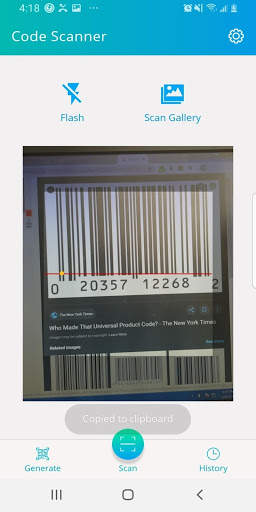 Free QR Code Scanner App : Scan QR Code & Barcode screenshot 13