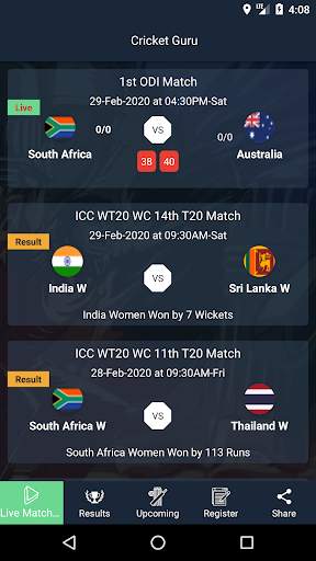 Cricket GURU - Live Line & Cricket Score screenshot 6