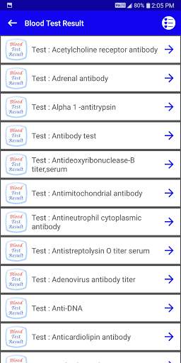 Blood Test Result screenshot 3