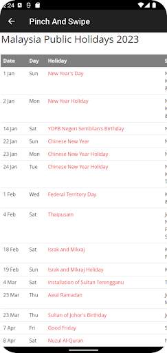 Malaysia Calendar 2023 (Horse) screenshot 4