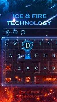 Fire Future Keyboard Theme screenshot 1