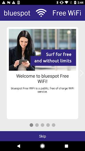 bluespot Free WiFi screenshot 1