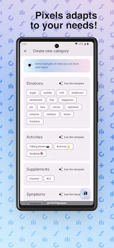 Pixels Journaling: Mood Track screenshot 8